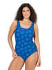Ulla Popken Badeanzug in royalblau