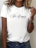 RMK T-Shirt Be Happy in Weiss