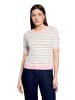 Betty Barclay Basic-Pullover kurzarm in Patch Beige/Rosé