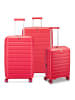 Roncato B-Flying Move 4 Rollen Kofferset 3-teilig mit Dehnfalte in radiant red