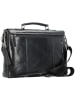 Leonhard Heyden Roma Aktentasche Leder 39 cm Laptopfach in schwarz