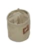 Home&Styling Collection Materialkorb mit Fenster und Griffen in Beige, Ø 16 cm