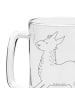 Mr. & Mrs. Panda Gravur Bierkrug Lama Springen ohne Spruch in Transparent