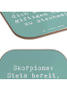 Mr. & Mrs. Panda Glasuntersetzer Spruch Skorpion Humor mit Spruch in Meeresbrise