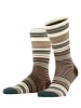 Burlington Socken Stripe in Cafe latte