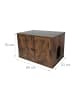 relaxdays Katzenschrank in Dunkelbraun - (B)80 x (H)50 x (T)53 cm