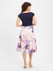 SWING Abendkleid in marine lila - 0001