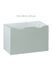 relaxdays Kinderregal in Weiß/ Grau - (B)50,5 x (H)70 x (T)28 cm