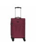 D&N Travel Line 9204 - 4-Rollen-Kabinentrolley S 55 cm (grau) in lila