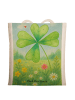Mr. & Mrs. Panda ToteBag Blume Kleeblatt Design ohne Spruch in Weiß
