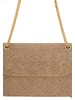 faina Women Flap Bag in Gold