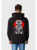 OLDSKULL Hoodie Asian Secret Owl Skull Graphic in Black