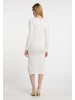 DreiMaster Klassik Damen Strickkleid in Wollweiss