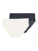 Marc O´Polo Bodywear Hipster Second Skin Jacquard in Creme / dunkelblau