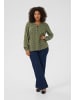 KAFFE curve Langarm-Bluse KCsida Regular fit in Grape Leaf / Chalk Dot