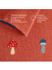von Jungfeld Motivsocken Signature Icons in Mushrooms Copper Red