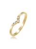 Elli DIAMONDS  Ring 585 Gelbgold Diamant, Verlobungsring in Gold