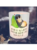 Mr. & Mrs. Panda Kerze Pinguin PEM mit Spruch in Transparent