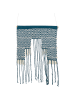 Beliani Wandbehang NADRA in Blau/Naturfarben - (W) 51 x (H) 77 x (L) 1 cm Vertikal