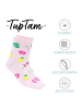 TupTam Kinder Socken Mädchen Jungen Bunt Gemustert 6er Pack in blau/gelb