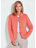 GOLDNER Kurzgröße:  Leichte Jacke mit Stehkragen in rot in koralle