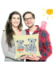 Mr. & Mrs. Panda Kopfkissen Koala Familie ohne Spruch in Gelb Pastell