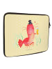 Mr. & Mrs. Panda Laptop Tasche Hummer Weizen ohne Spruch in Gelb Pastell