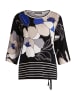 Betty Barclay Feinstrickpullover mit Blumenprint in Schwarz/Blau