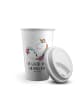 Mr. & Mrs. Panda To Go Becher Einhorn Wolke 7 mit Spruch in Weiß