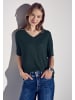 Street One Strick-Look T-Shirt in Grün