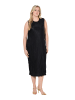 Ulla Popken Midikleid in schwarz
