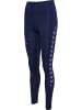 Hummel Hummel Leggings Hmlstaltic Multisport Damen in MARINE/PAISLEY PURPLE