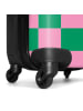 NoBoringSuitCases Suitcase, Koffer, Reisekoffer Quadrate rosa grün