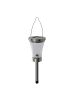 näve LED Solarleuchte "VERONICA" in stahl-blank - (L)9 cm x (B)9 cm x (H)39.5 cm