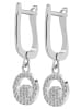 Adeliás Damen Ohrhänger aus 925 Silber mit Zirkonia in silber
