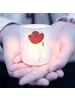 Mr. & Mrs. Panda Glas Teelichthalter Blume Mohnblume ohne Spruch in Transparent