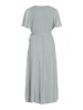 Vila Elegantes Wickelkleid mit Gürtel Maxi Long Dress VIRILLA in Grün