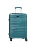 D&N Travel Line 4600 - 4-Rollen-Trolley M 65 cm (black) in petrol