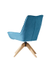 Home Nature Wohnkonzept Essstuhl 360° drehbar in Blau 64x60.5x95.5 cm