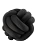 relaxdays Knotenkissen in Schwarz - Ø 25 cm
