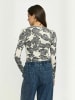 Soft Rebels T-Shirt SRRoman in 374 Flower Frill Arctic Wolf