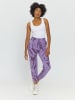 MAZINE Sweatpants Loop Printed Fleece Pants in purple haze/printed