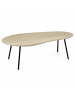 FineBuy Couchtisch in Weiß / Mango / 122x63x36