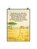 Mr. & Mrs. Panda Poster Giraffe Blumenkranz Design mit Spruch in Weiß
