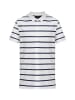 Finn Flare Poloshirt Streifen in white