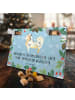 Mr. & Mrs. Panda Hundekalender Hund Australien Shepherd mit Spruch in Eisblau