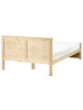 Beliani Doppelbett DAUPHIN in Braun - (W) 129 x (H) 82 x (L) 206 cm