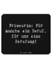 Mr. & Mrs. Panda Mousepad Spruch Friseurin Berufung mit Spruch in Schwarz