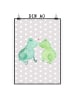 Mr. & Mrs. Panda wanddeko Frosch Liebe ohne Spruch in Grau Pastell