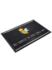 Mr. & Mrs. Panda Fussmatte Biene Blume mit Spruch in Kreidetafel